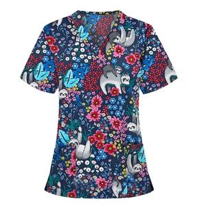 💥FINAL SALE💥 Sloth Scrub Top